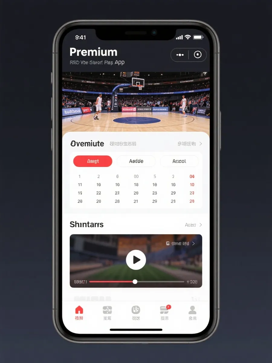 手机看篮球直播与比分提醒
